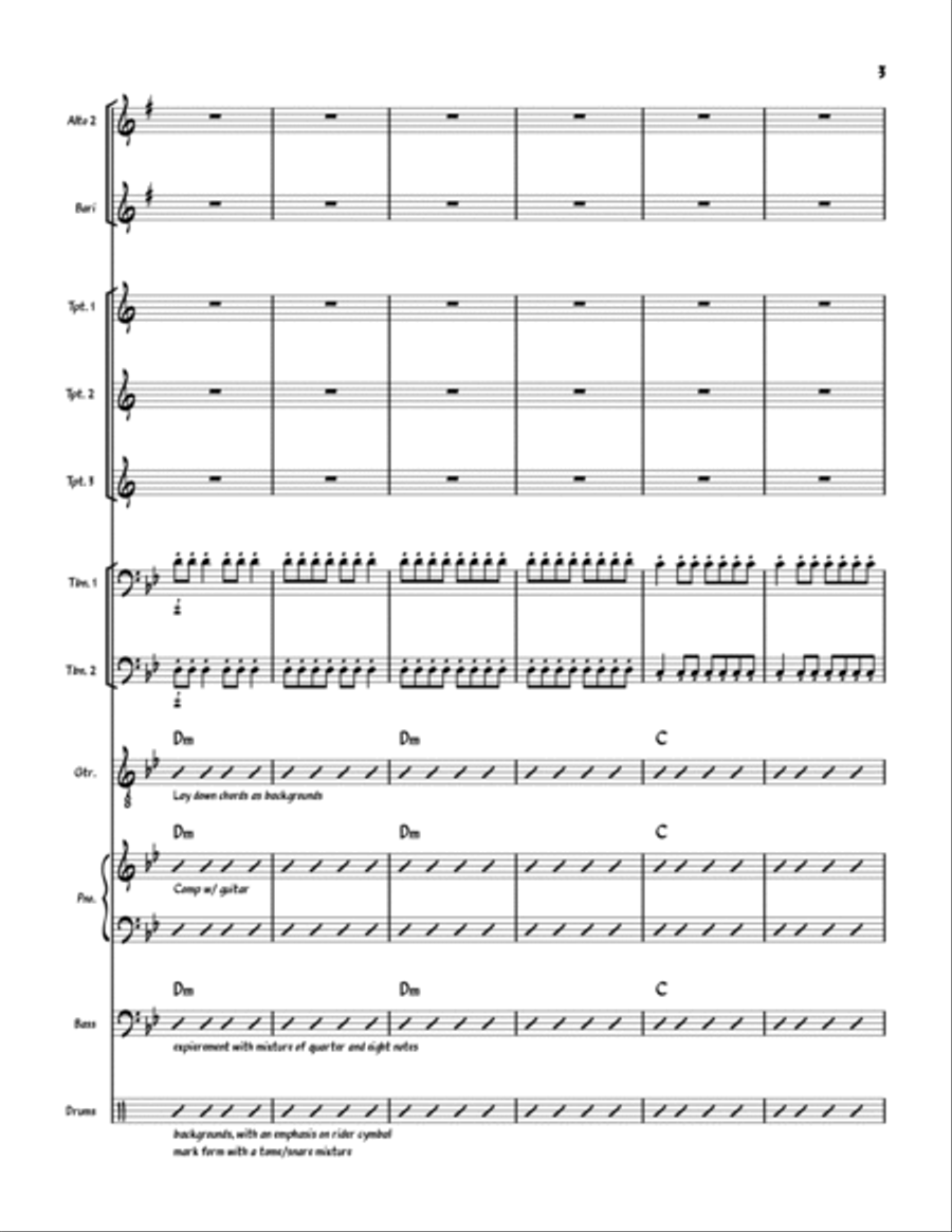 Badtameez Dil Jazz Ensemble scores gallery preview page 3
