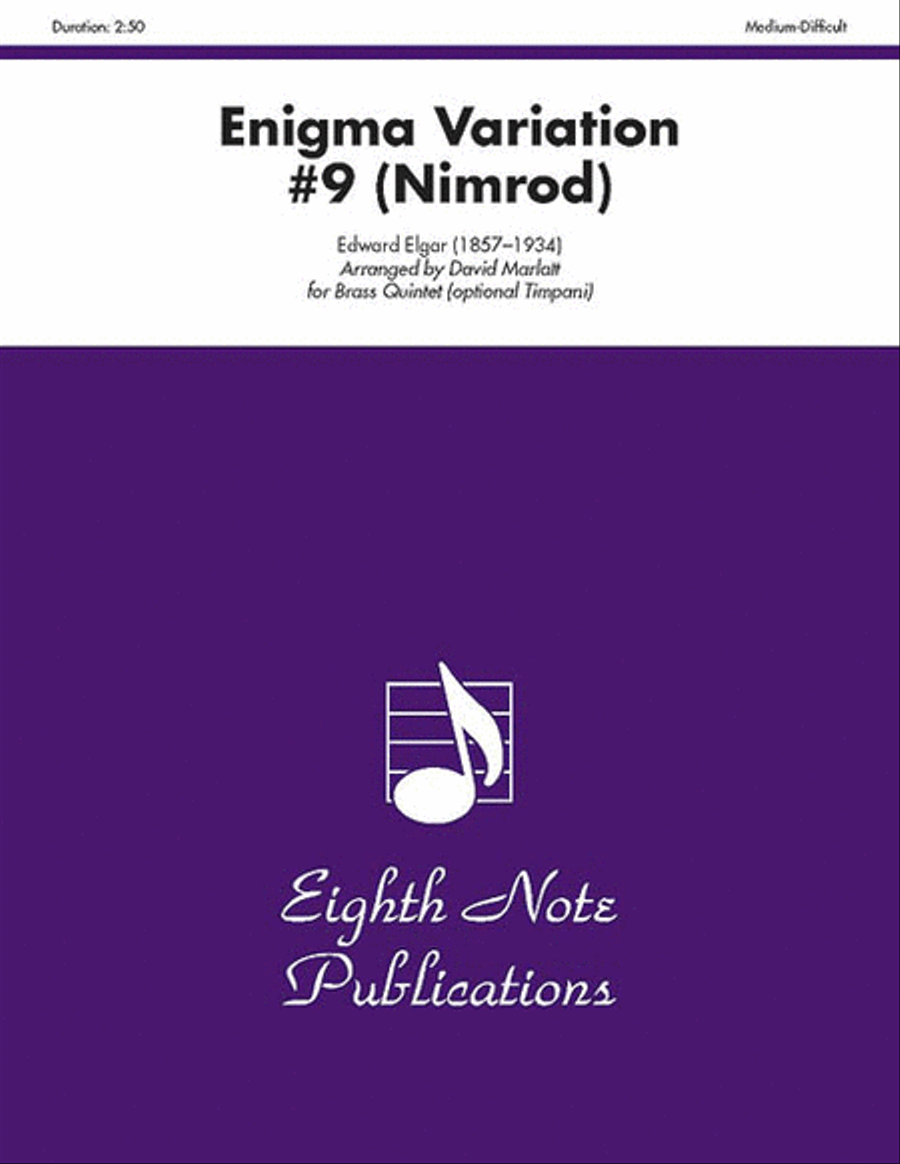 Enigma Variation #9 (Nimrod) Brass Ensemble scores gallery preview page 1