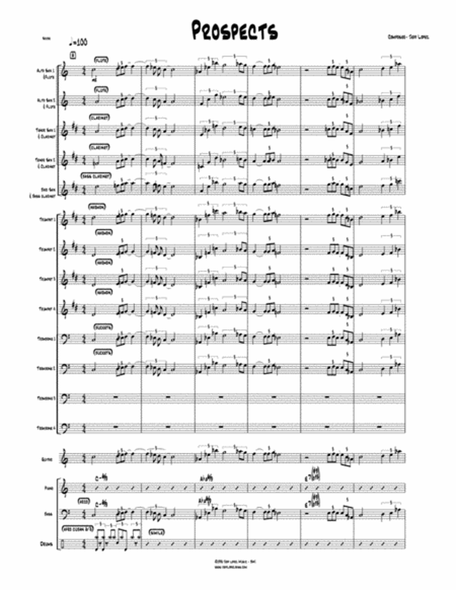 Prospects- big band version- score and parts image number null