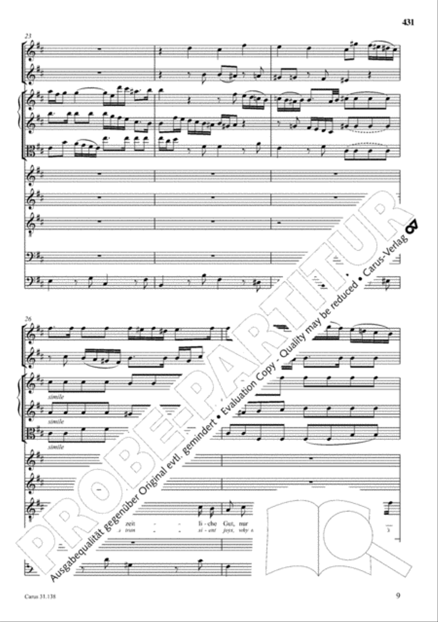 The Complete Sacred Vocal Works (Das geistliche Vokalwerk) Voice scores gallery preview page 432