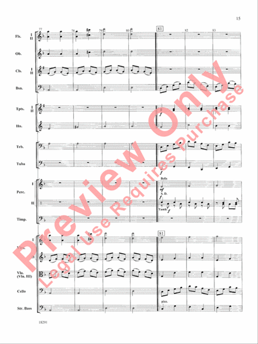 Hungarian Air and Dance Full Orchestra scores gallery preview page 16