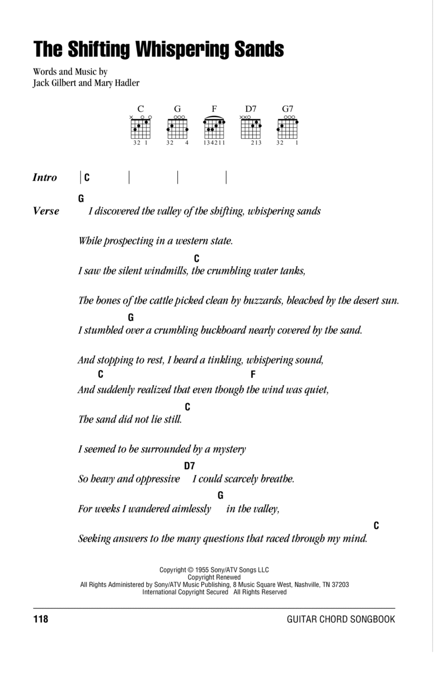 The Shifting Whispering Sands Electric Guitar scores gallery preview page 1