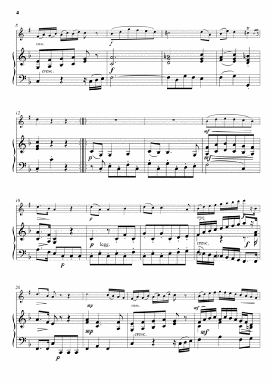 A Mozart Suite (for Clarinet in B flat and Piano) Woodwind Duet scores gallery preview page 3