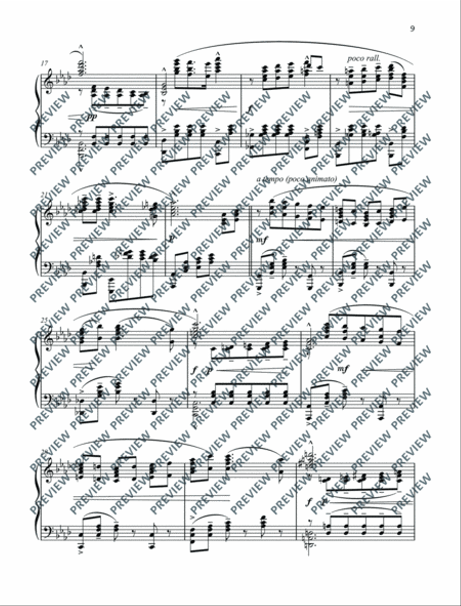 Three Fours Piano Solo scores gallery preview page 10