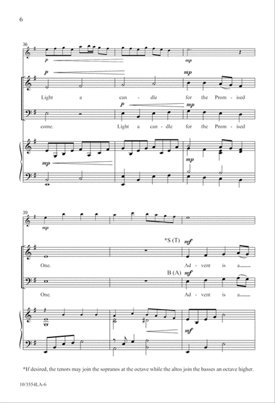 Light an Advent Candle 2-Part scores gallery preview page 7