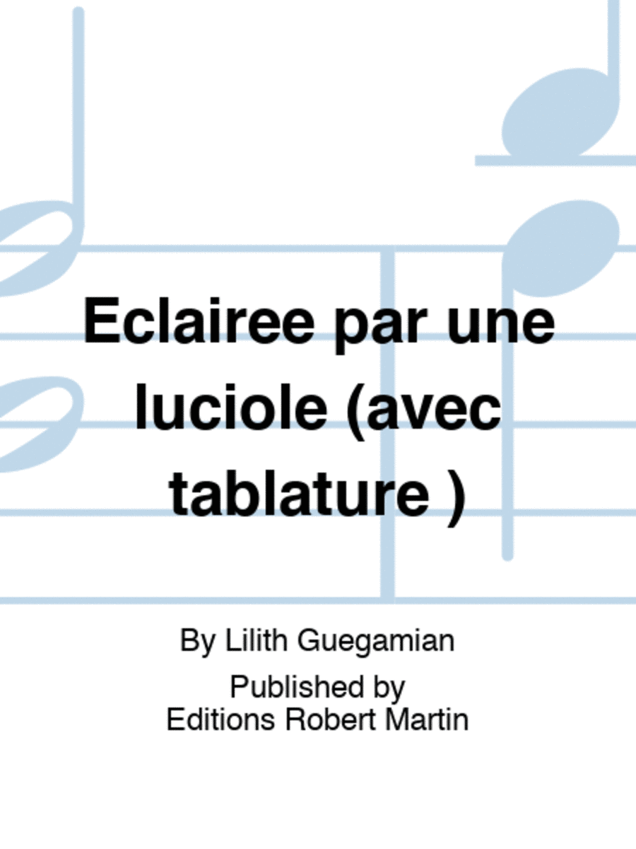 Eclairee par une luciole (avec tablature ) Guitar Tablature scores gallery preview page 1