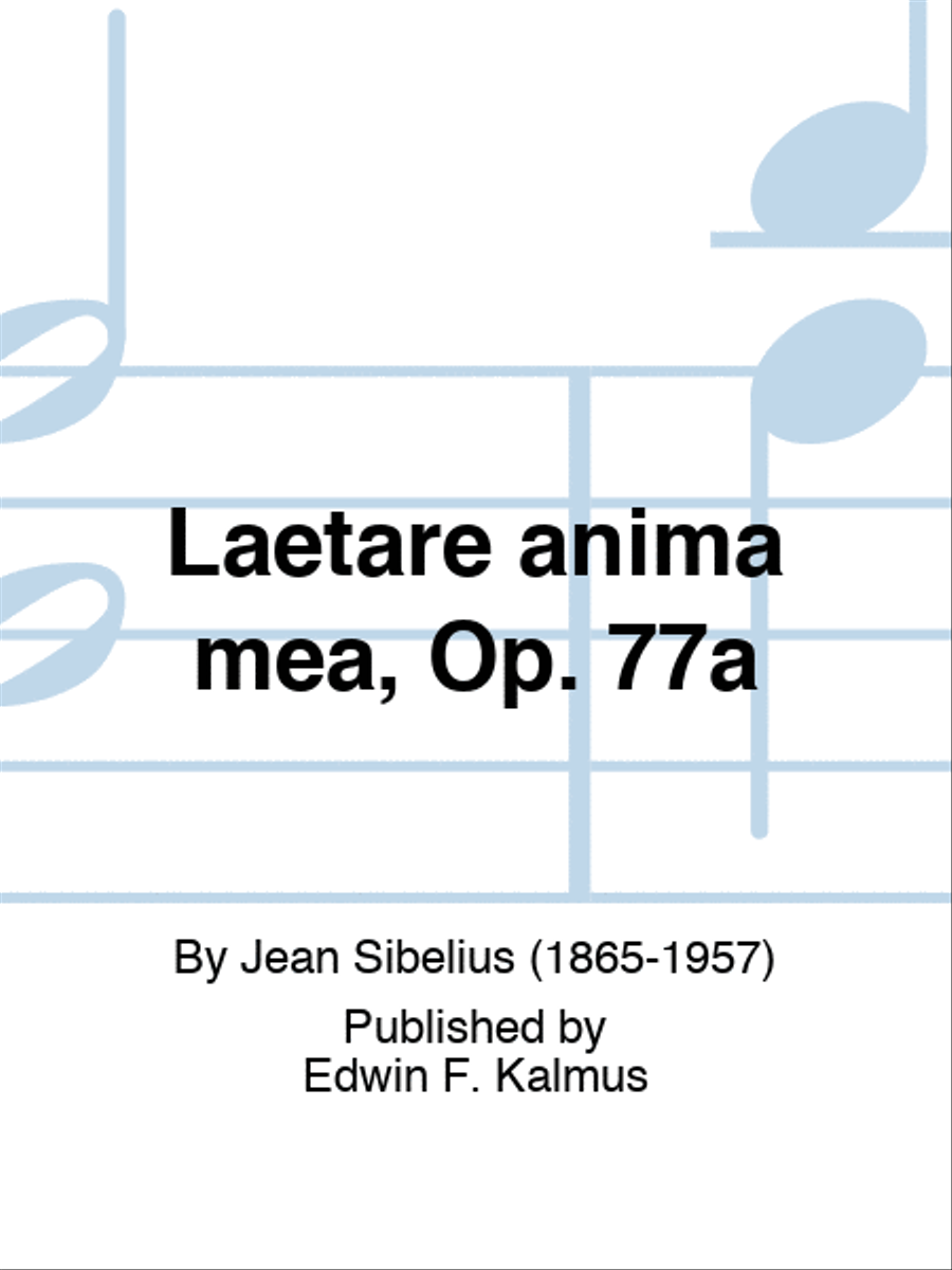 Laetare anima mea, Op. 77a Score scores gallery preview page 1
