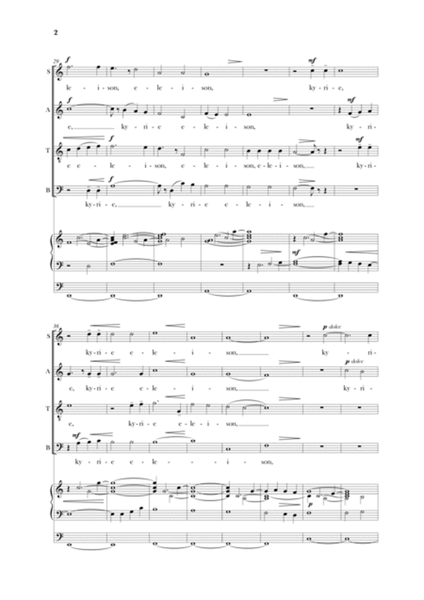 Kyrie Eleison, SATB and Organ image number null