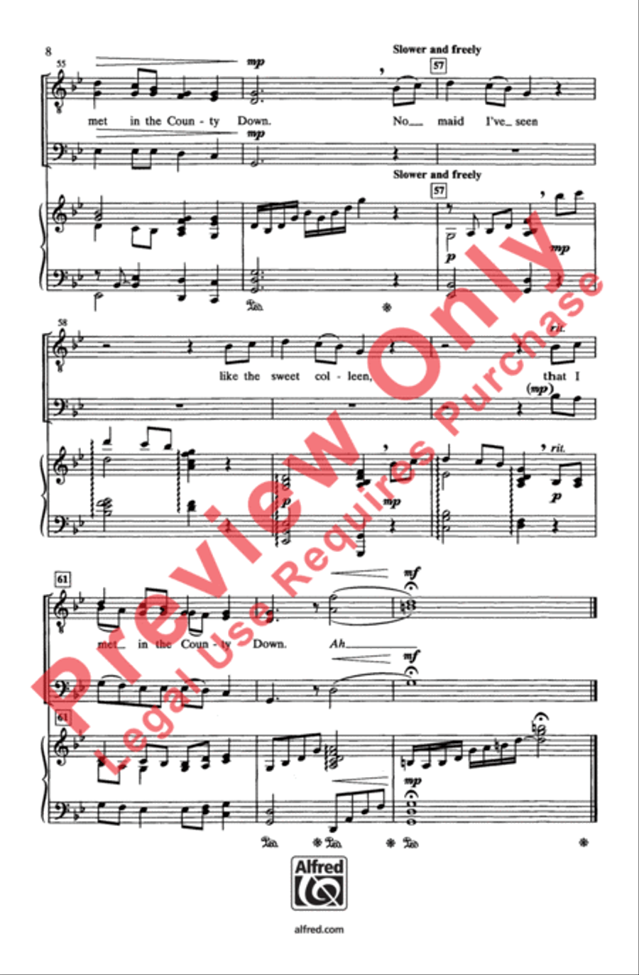 Star of the County Down Star of the County Down Men's Choir scores gallery preview page 8