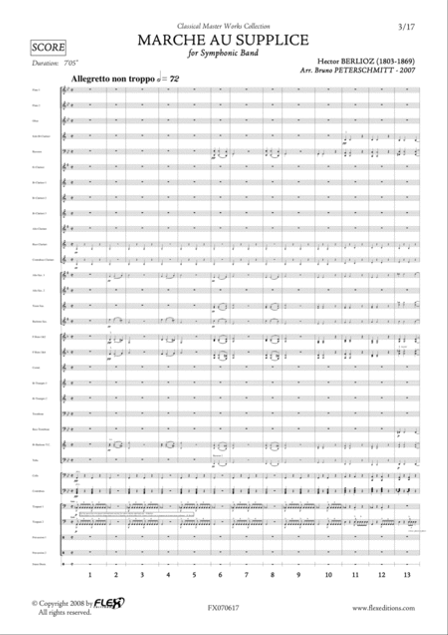 Marche au supplice 4th movement from Symphonie Fantastique Concert Band scores gallery preview page 3