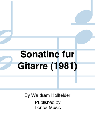 Book cover for Sonatine fur Gitarre (1981)