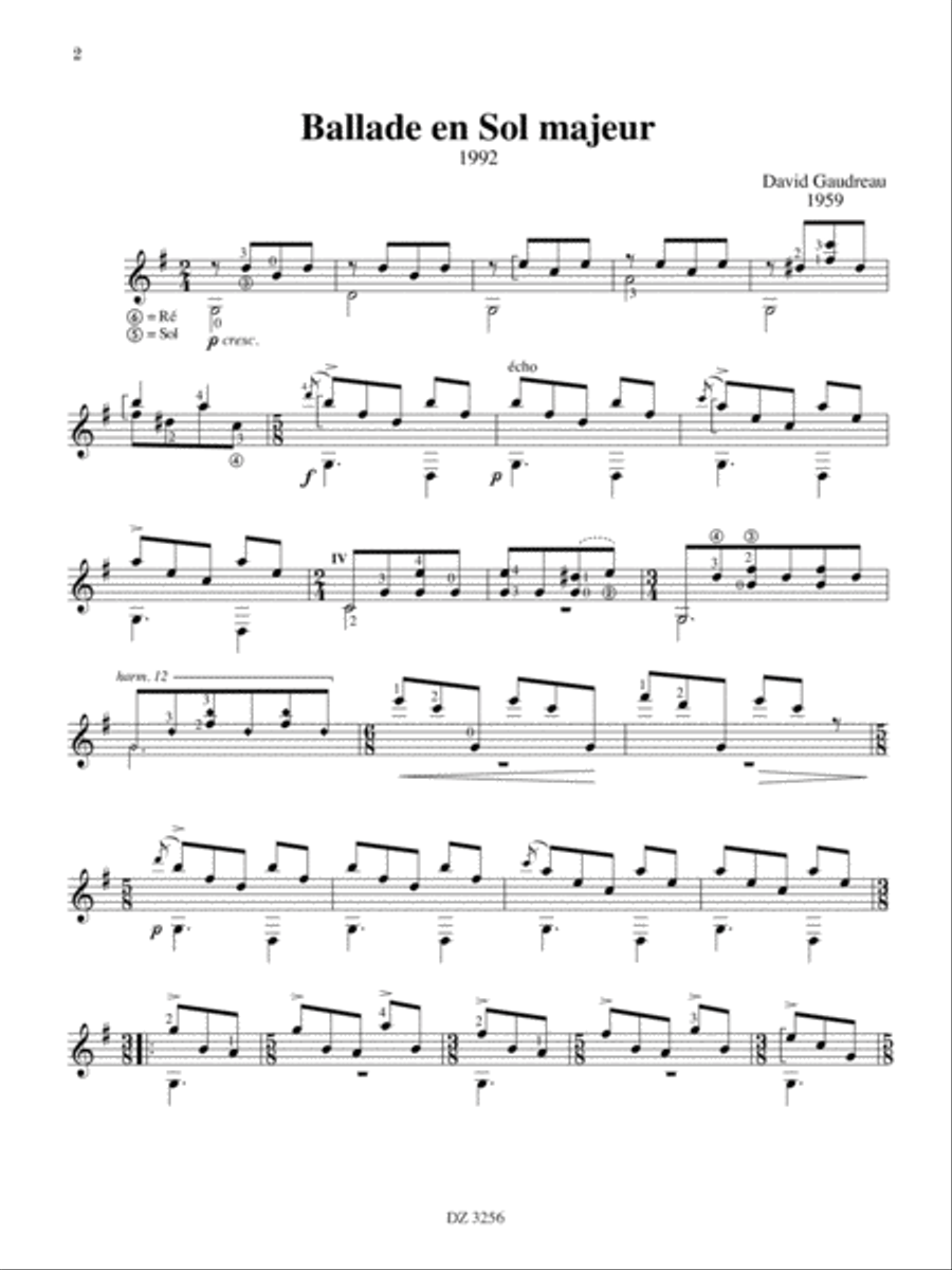 Anthologie Classical Guitar scores gallery preview page 2