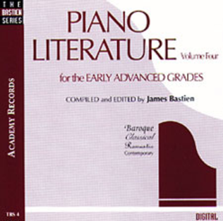 Book cover for Piano Literature, Volume 4 (CD)