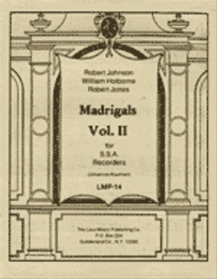 Madrigals, Vol. 2 Madrigals, Vol. 2 SSA scores gallery preview page 1