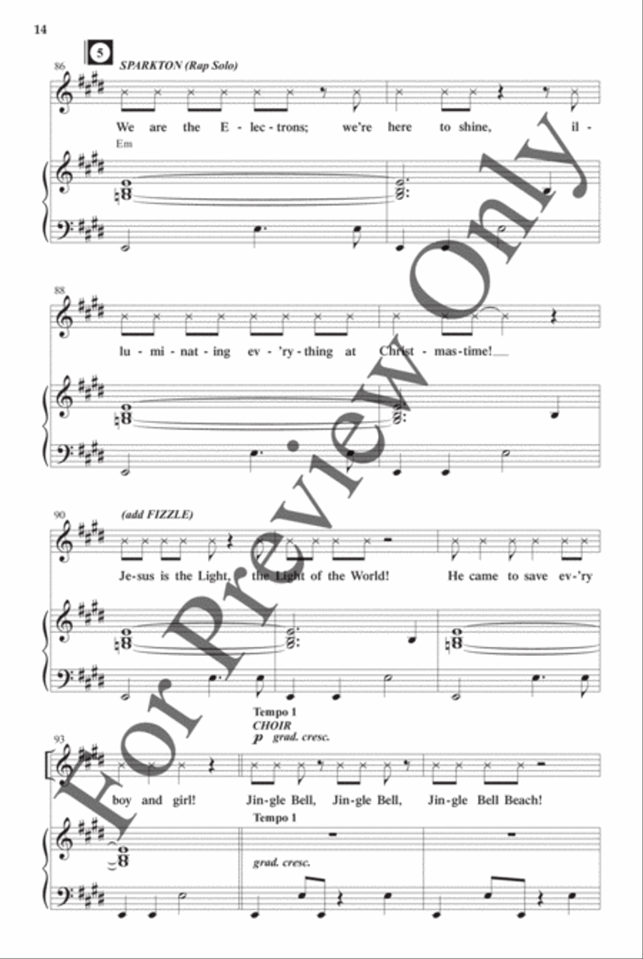 Jingle Bell Beach - Choral Book Choir scores gallery preview page 15