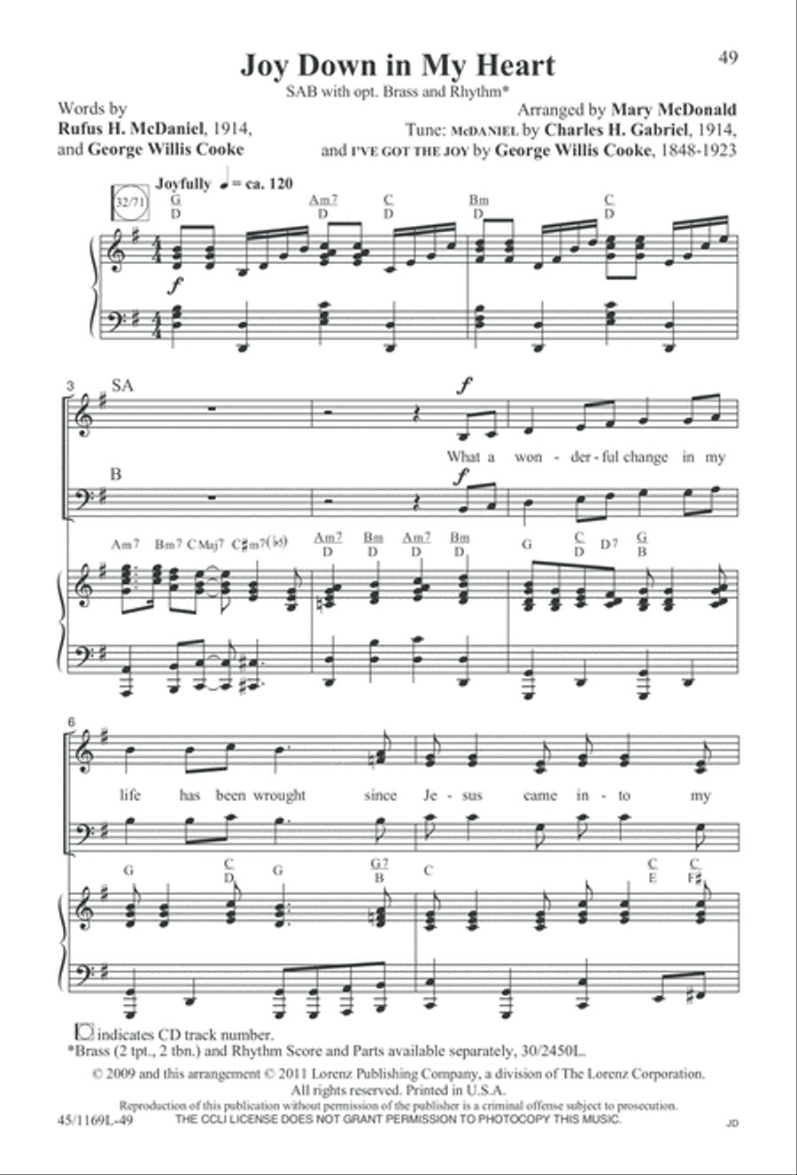Simply Southern Gospel 3-Part scores gallery preview page 49