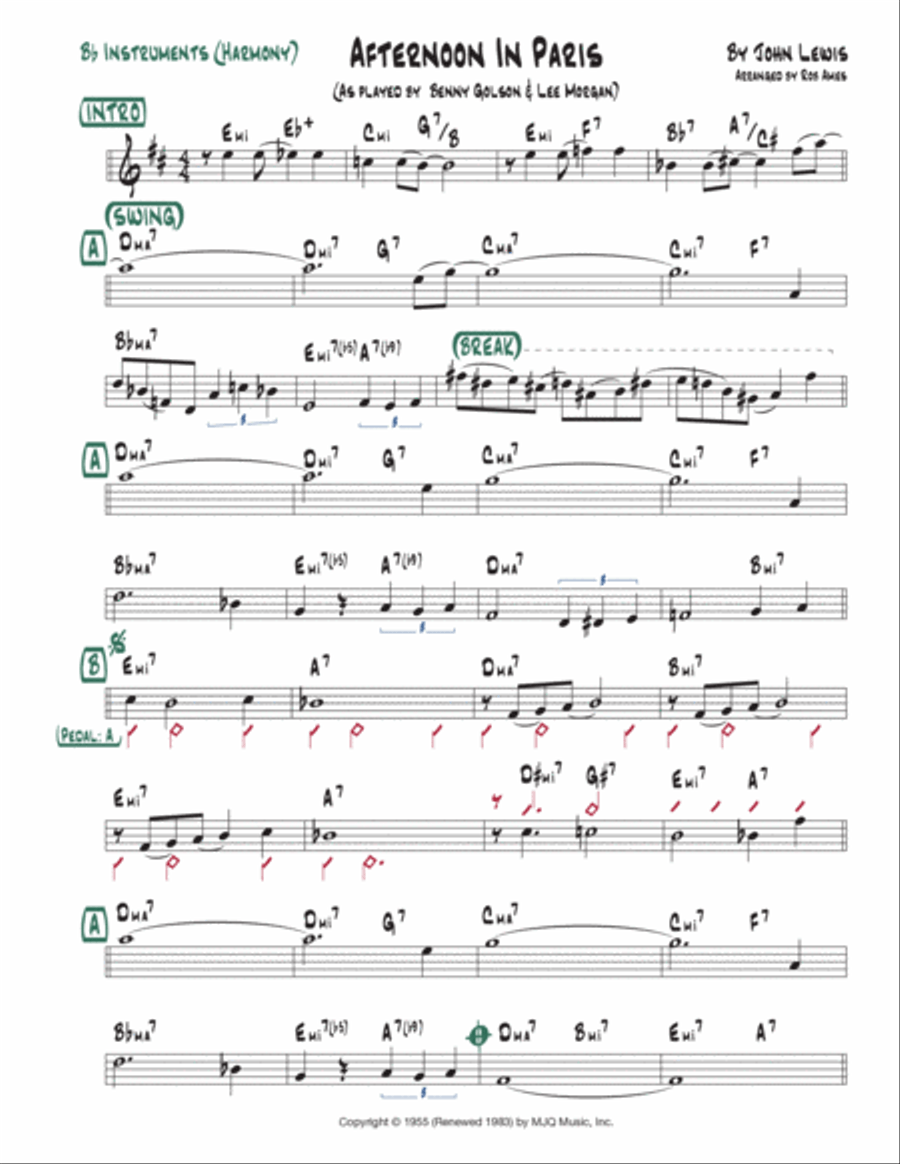 Afternoon In Paris Piano scores gallery preview page 5