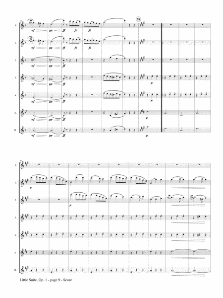 Little Suite, Opus 1 for Flute Choir
