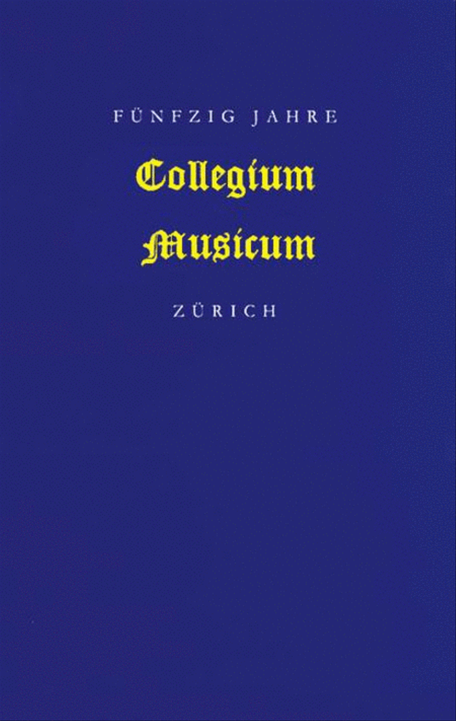 Coll Musicum Fuenfzig Jahre Ltg Paul Sacher School and Community scores gallery preview page 1