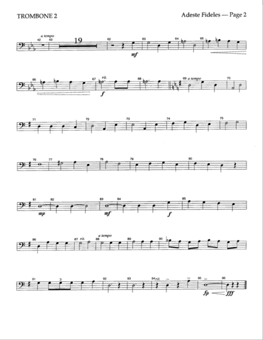 Adeste Fideles Choir scores gallery preview page 10