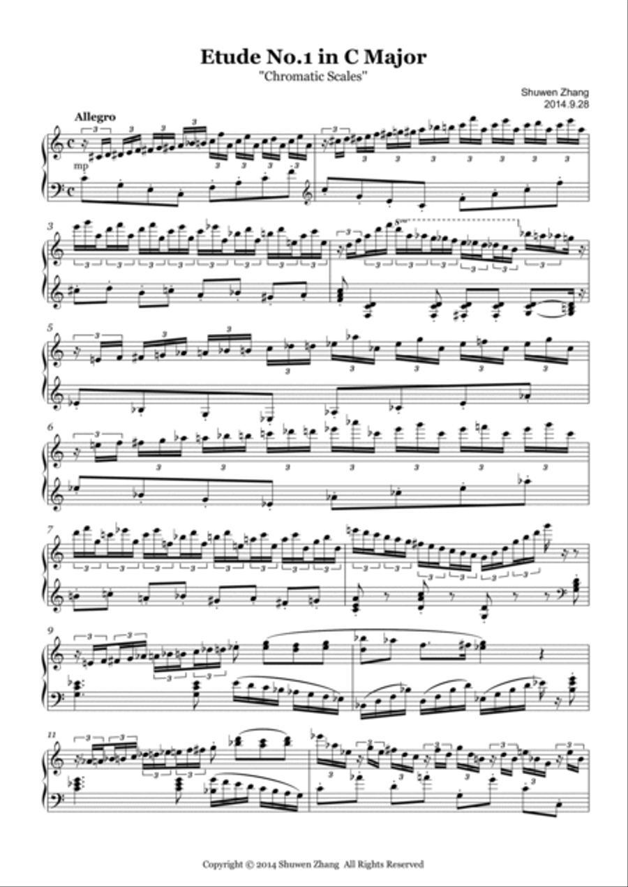 Etude No.1 in C major "Chromatic Scales" image number null