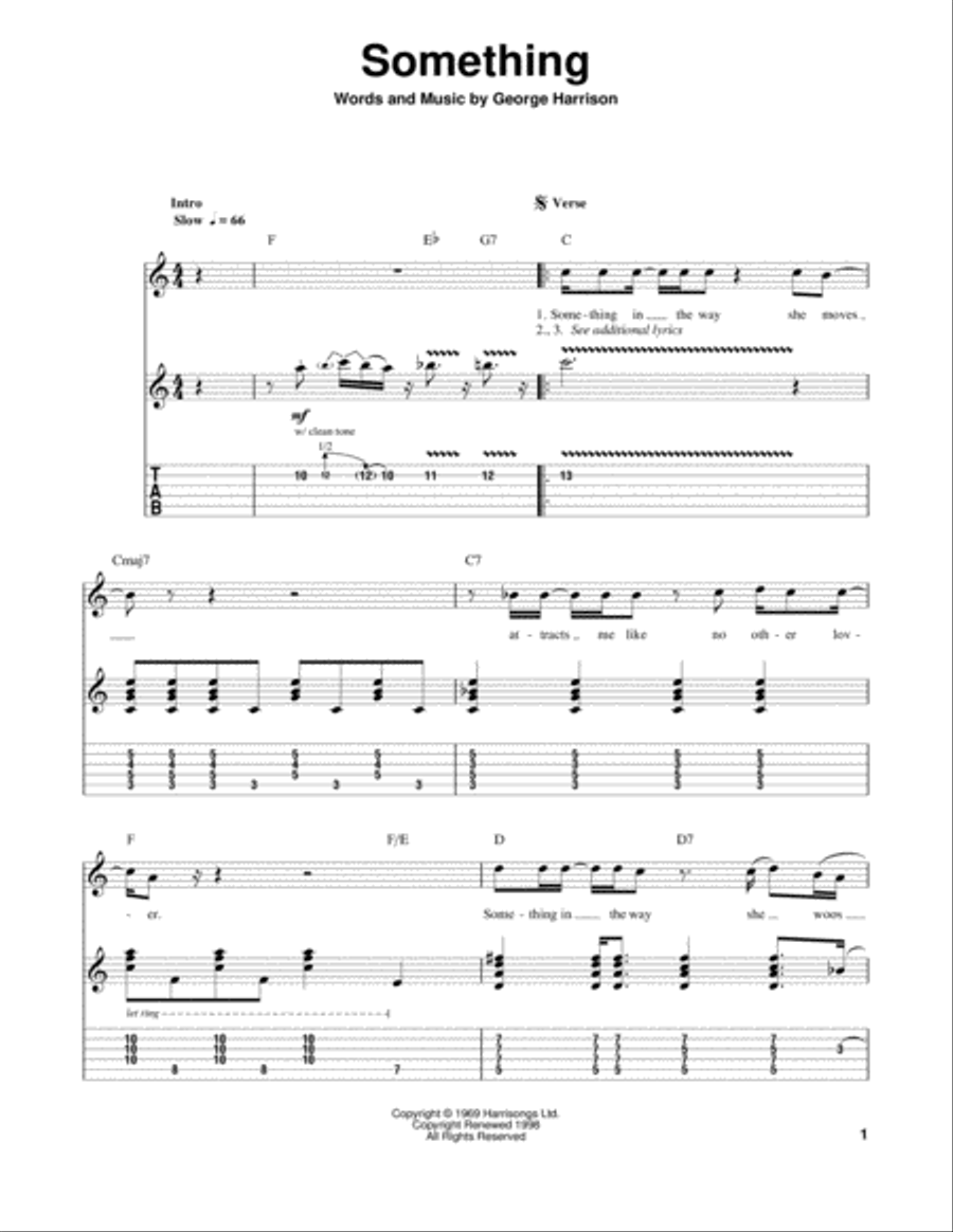 Something Something Electric Guitar scores gallery preview page 1