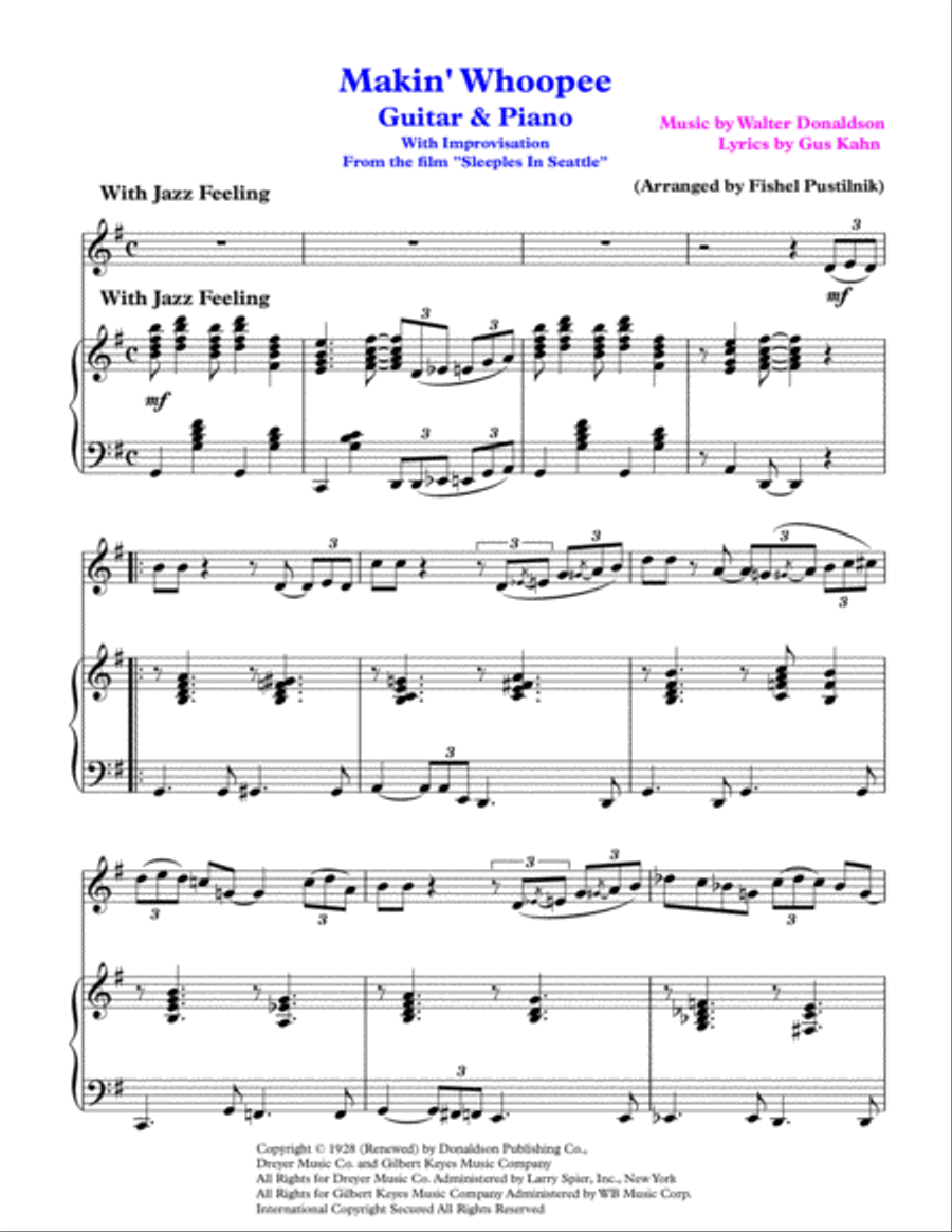 Makin' Whoopee! Guitar scores gallery preview page 2