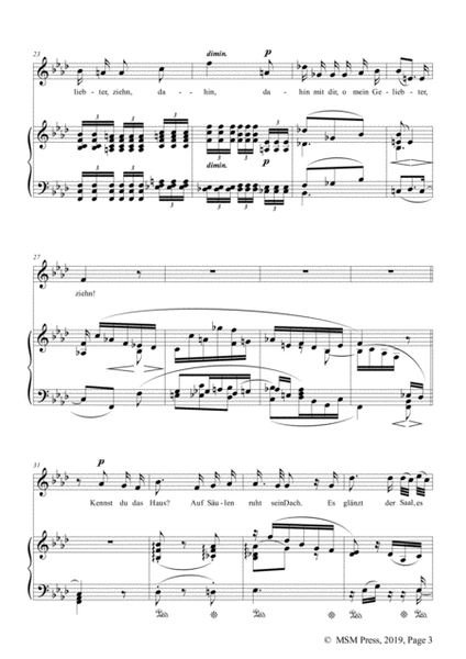 Schumann-Mignon(Kennst du das Land),Op.98a No.1,in f minor,for Vioce&Pno