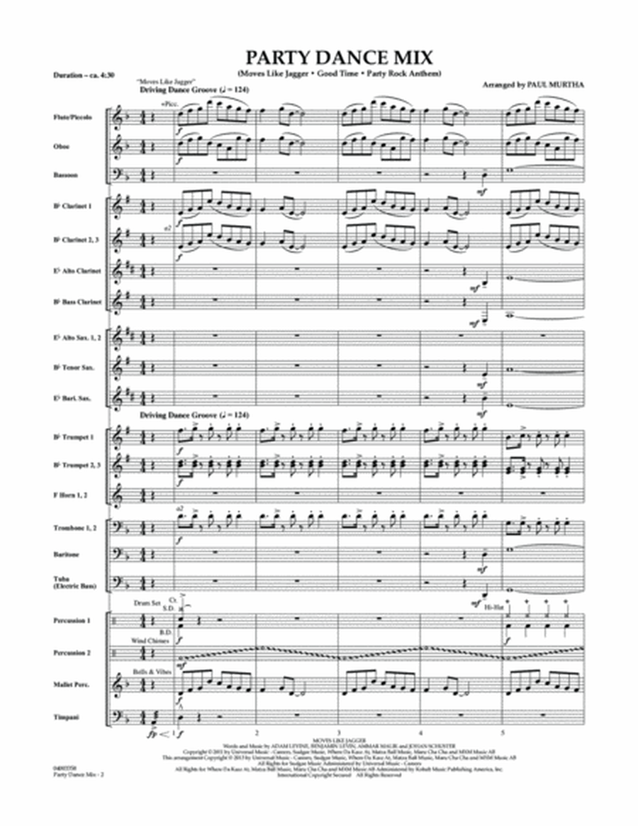 Party Dance Mix - Conductor Score (Full Score)