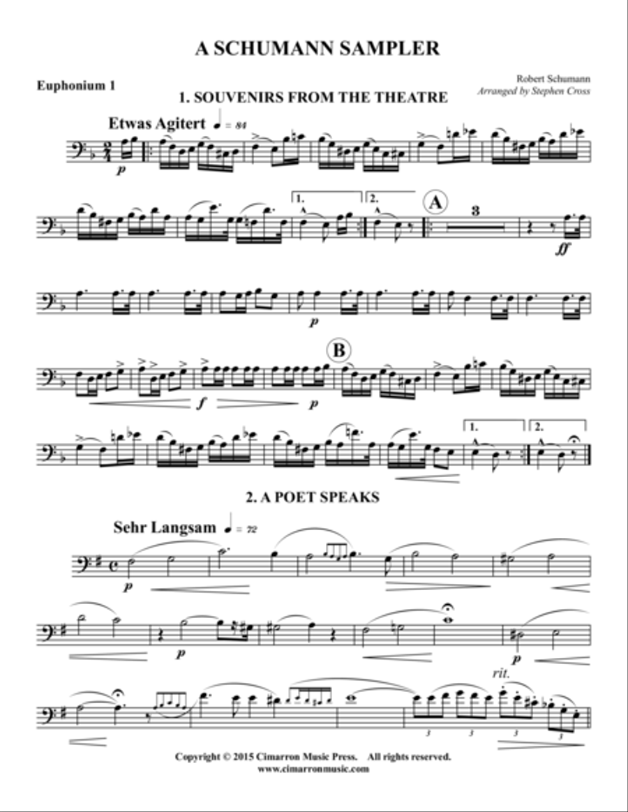 A Schumann Sampler Tuba Quartet scores gallery preview page 5