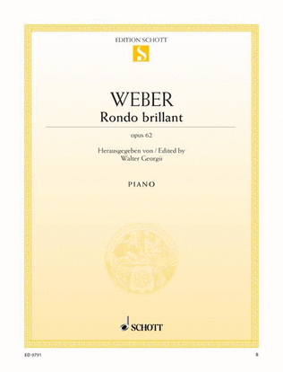 Book cover for Rondo brillante E-flat major, Op. 62
