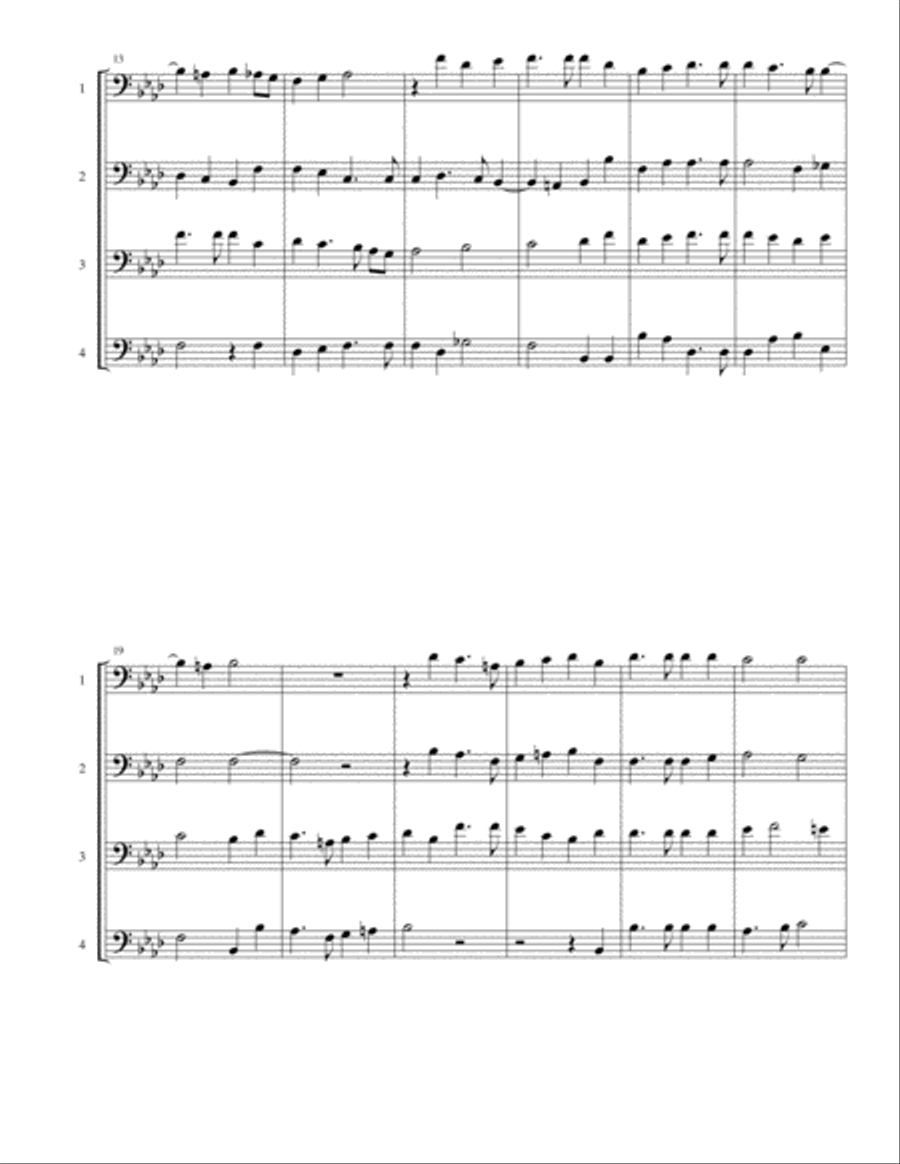 O Magnum Mysterium Woodwind Quartet scores gallery preview page 2