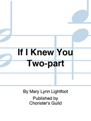 If I Knew You Two-part