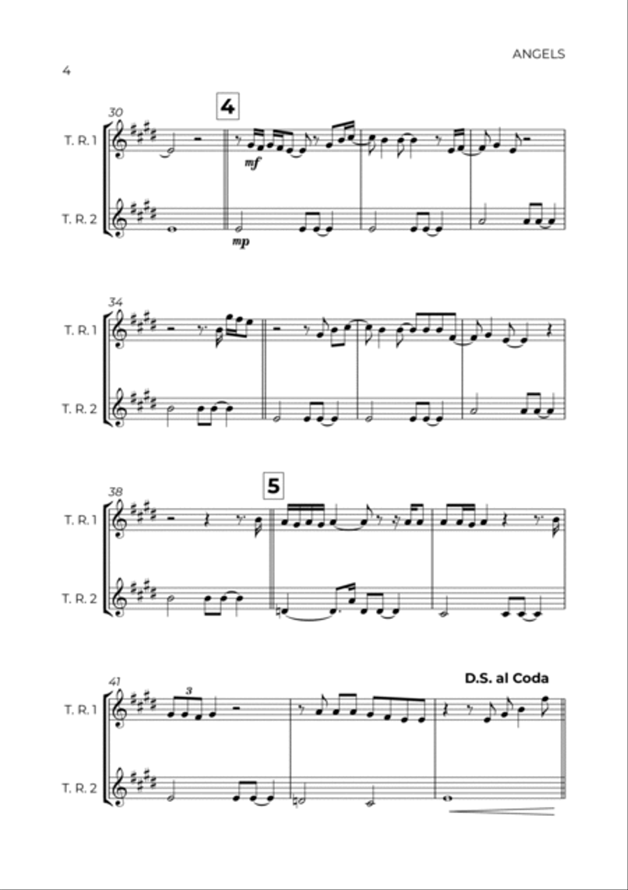 Angels Woodwind Duet scores gallery preview page 4