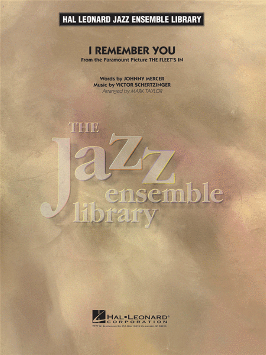 I Remember You Jazz Ensemble scores gallery preview page 1
