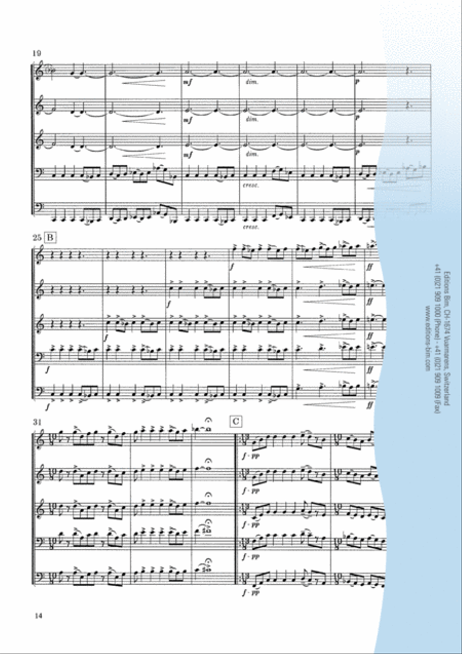 Seasons Seasons Brass Quintet scores gallery preview page 7