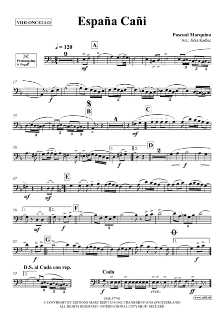 Espana Cani Piano Accompaniment scores gallery preview page 2