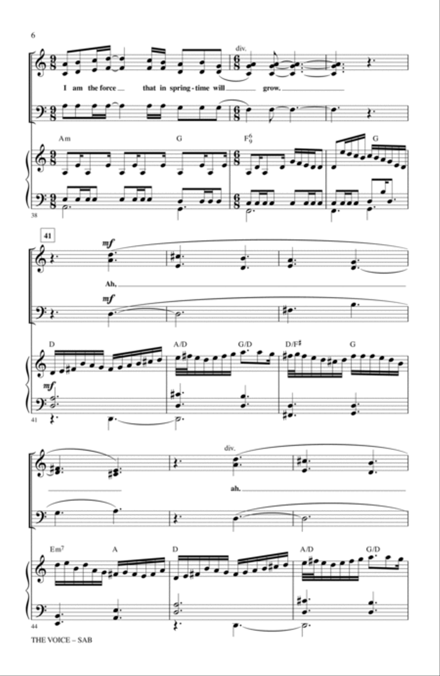 The Voice 3-Part scores gallery preview page 5