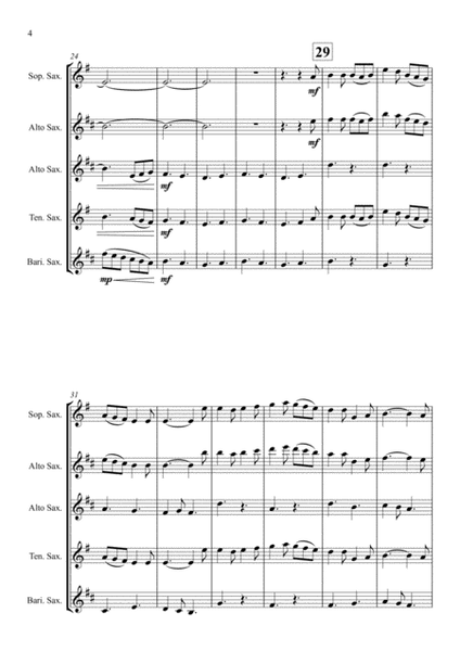 My Darling Ploughman Boy - Scottish Folk Song - for Saxophone Quartet image number null