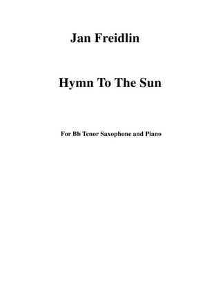 Jan Freidlin: Hymn to the Sun for tenor saxophone and piano