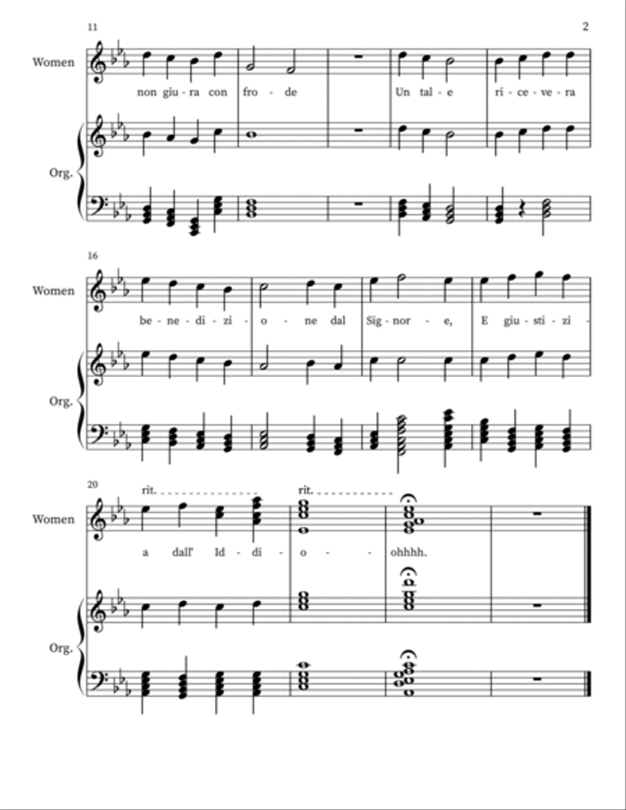 Copy of Psalm 24 2-Part scores gallery preview page 2