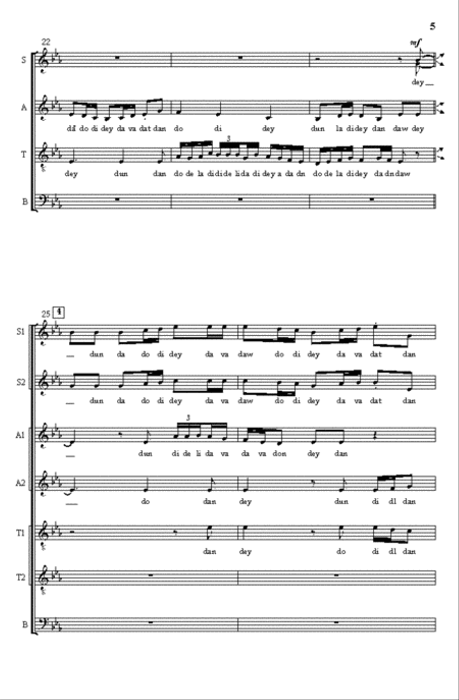 Nordic Polska (SATB) Nordic Polska (SATB) SSAATTBB scores gallery preview page 4