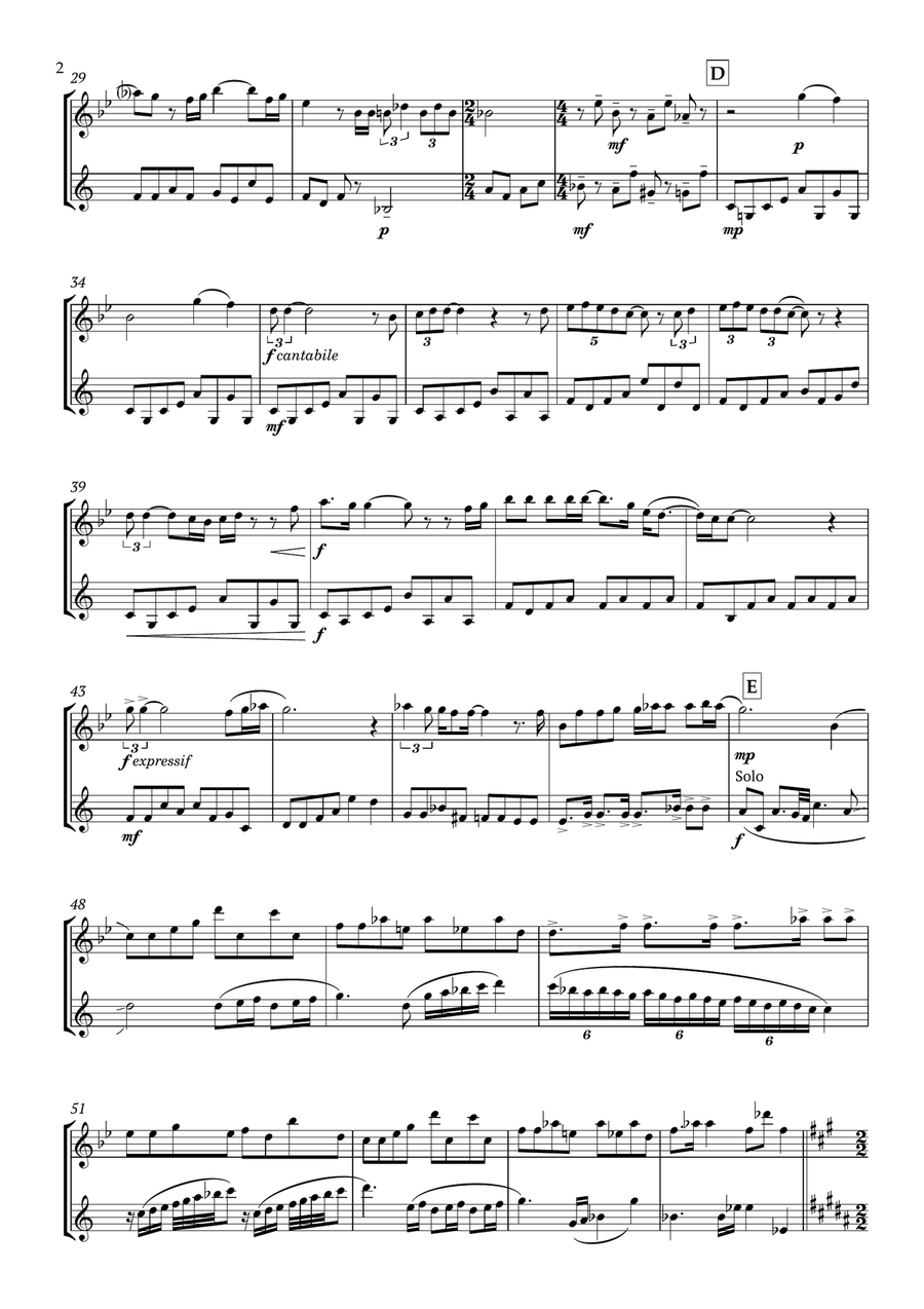 Bohemian Rhapsody Woodwind Duet scores gallery preview page 3