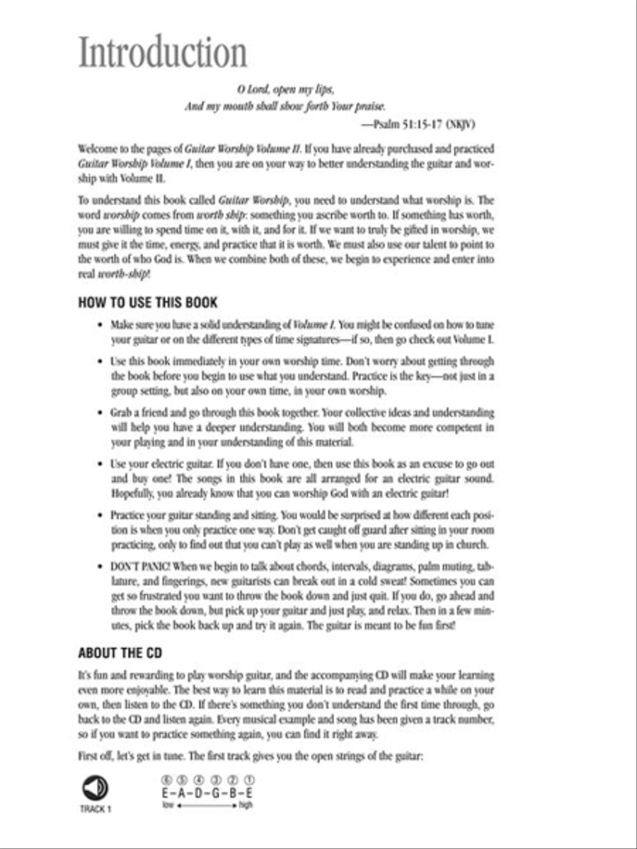 Guitar Worship Method Book 2 Guitar Tablature scores gallery preview page 3