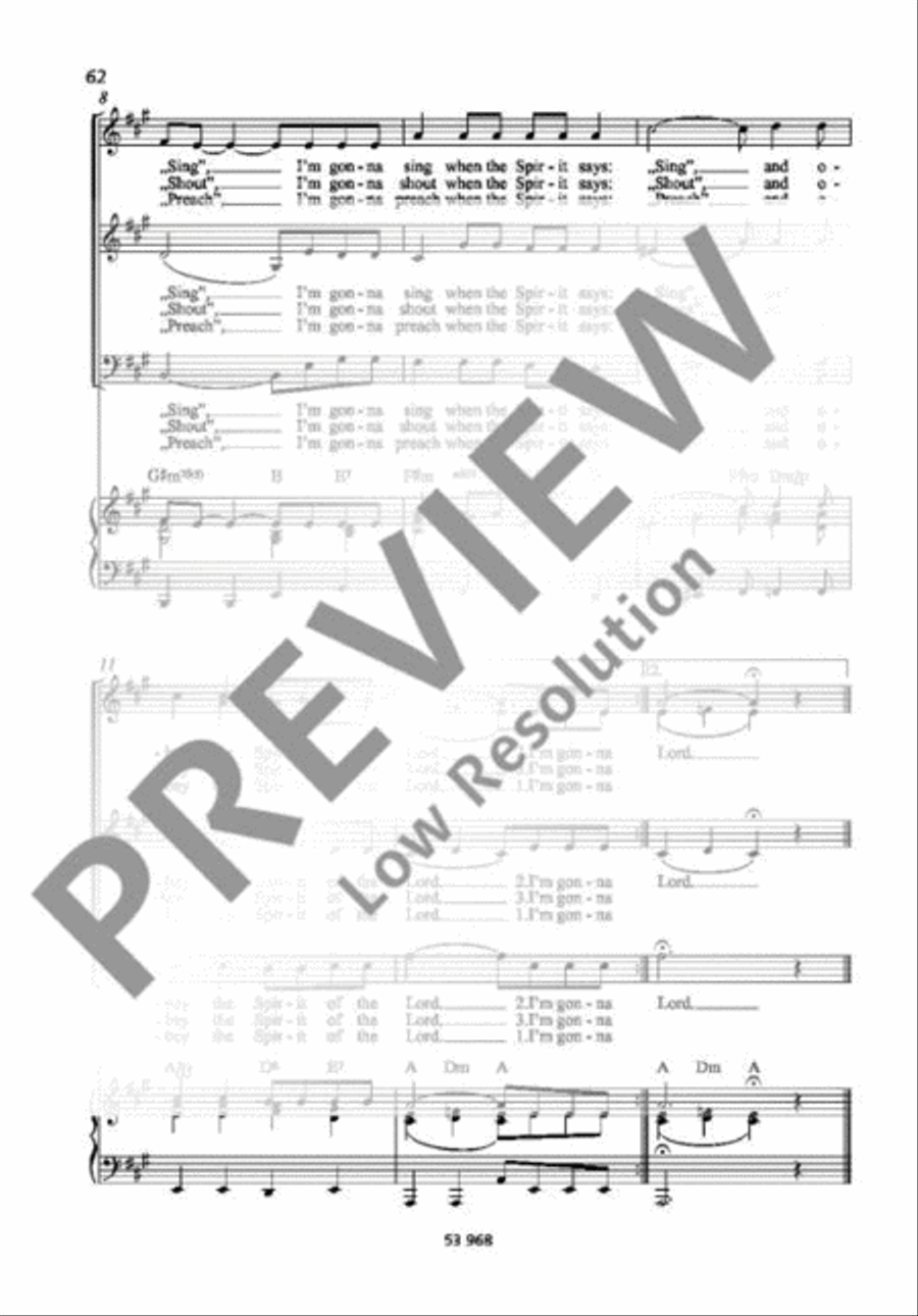 I'm Gonna Sing 3-Part scores gallery preview page 3