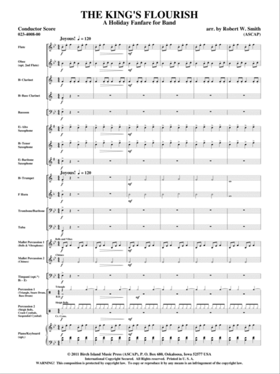The King's Flourish Concert Band scores gallery preview page 2