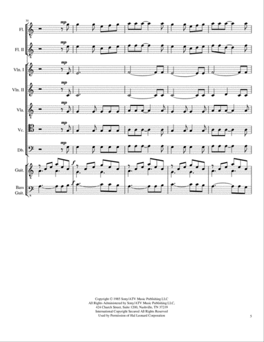 Hallelujah Large Ensemble scores gallery preview page 5