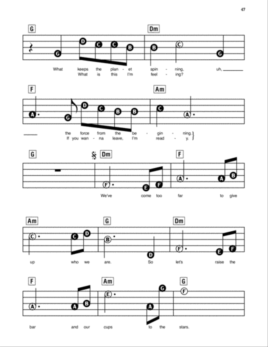 Get Lucky (feat. Pharrell Williams) Electronic Keyboard scores gallery preview page 2