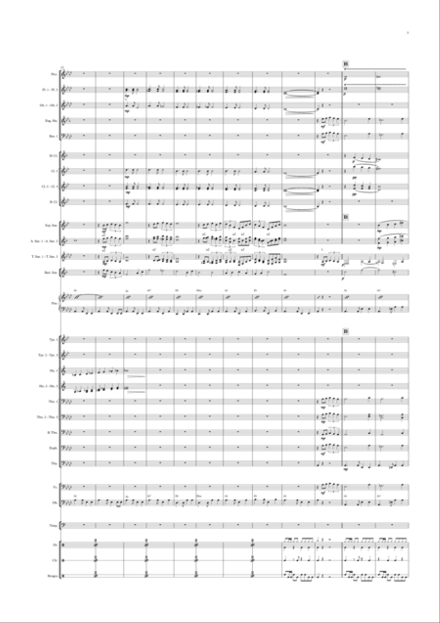 Parahyba (bolero) Concert Band scores gallery preview page 3