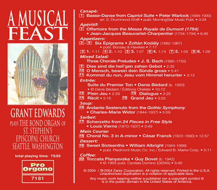 Grant Edwards: A Musical Feast